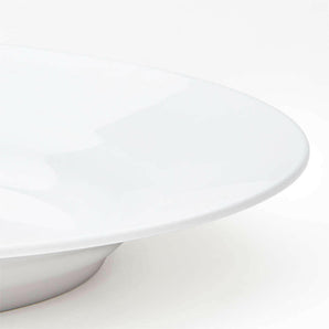Aspen Rimmed Melamine Dinner Plate.
