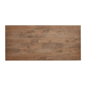 Basque 104" Weathered Light Brown Solid Wood Dining Table.
