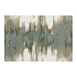 Birch Wool-Blend Abstract Rug.