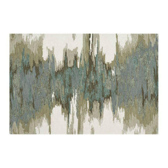 Birch Wool-Blend Abstract Rug.