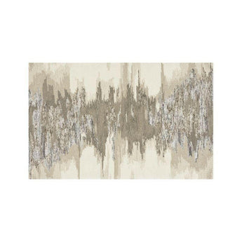 Birch Wool-Blend Abstract Rug.