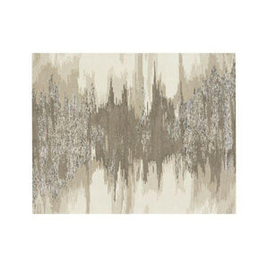Birch Wool-Blend Abstract Rug.