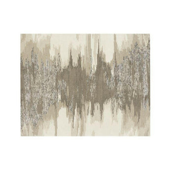 Birch Wool-Blend Abstract Rug.