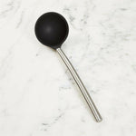 Tovolo® Black Silicone Ladle with Stainless Steel Handle