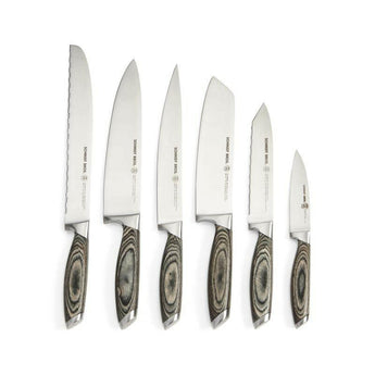 Schmidt Brothers® Bonded Ash 7-Piece Knife Set.