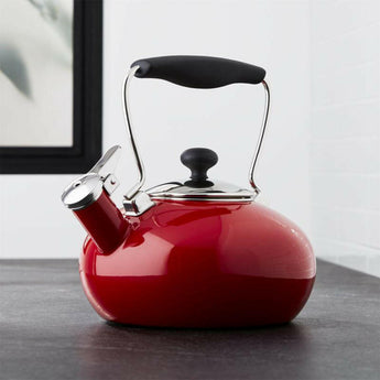 Chantal® Bridge Steel Enamel Tea Kettle.