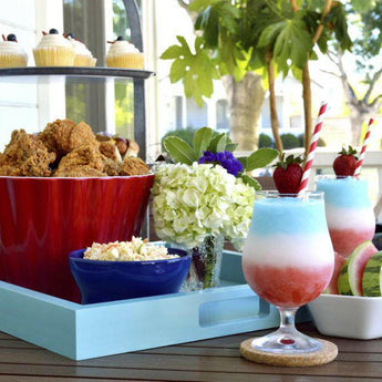 Scalloped Melamine Popcorn Cup.