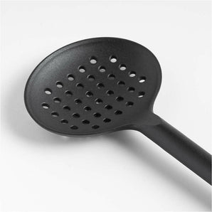 Crate & Barrel Black Nylon Slotted Spoon