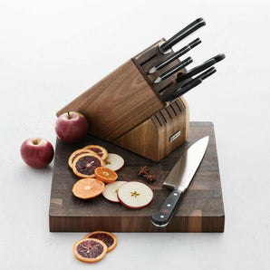 Crate & Barrel Walnut End Grain Cutting Board.