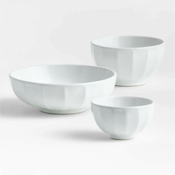 Cafe White Low Bowl.