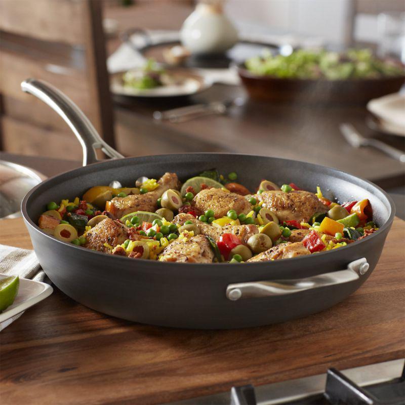Calphalon Contemporary™ Non-Stick 13" Deep Skillet with Lid.