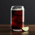 16 oz Beer Can Glass