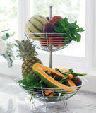Carter Stainless 2-Tier Fruit Basket