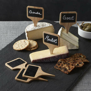 Chalkboard Cheese Markers, Set of 6