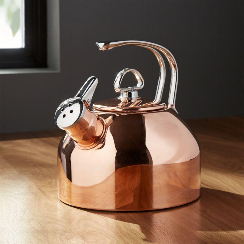 Chantal® Classic Copper Tea Kettle.