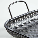 Crate & Barrel Outdoor Rectangular Roasting Chef's Pan.