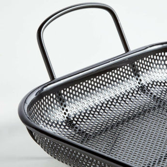 Crate & Barrel Outdoor Rectangular Roasting Chef's Pan.