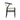 Crescent Black Wood Wishbone Dining Chair.