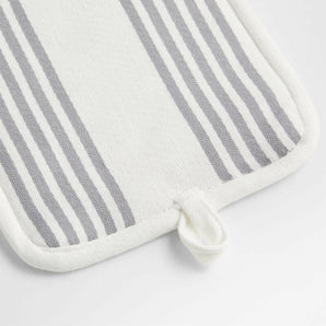 Cuisine Stripe Pot Holder Grey