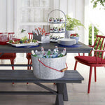 Galvanized Flatware Caddy
