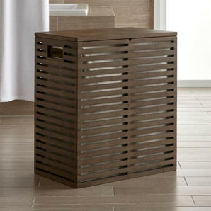 Dixon Bamboo Hamper with Liner.