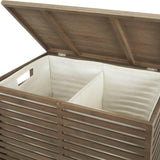 Dixon Bamboo Hamper with Liner.
