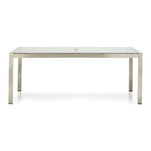 Dune Rectangular Dining Table with Painted Glass