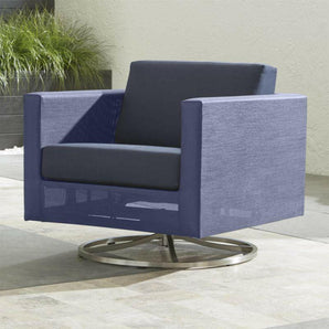Dune Swivel Lounge Chair with Sunbrella® Cushions