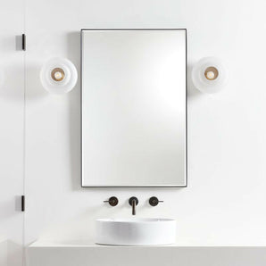 Edge Black Rectangle Mirror.