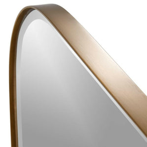 Edge Brass Rounded Rectangle Mirror