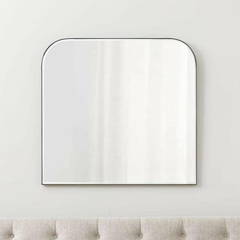 Edge Gunmetal Arch Wall Mirror.