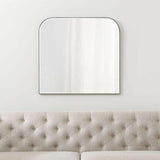 Edge Gunmetal Arch Wall Mirror.