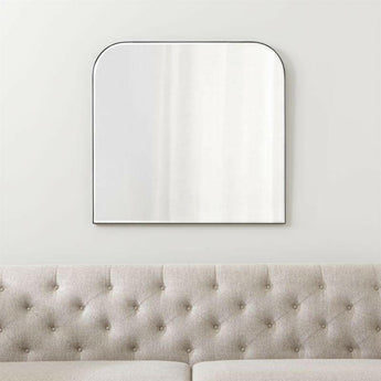 Edge Gunmetal Arch Wall Mirror.