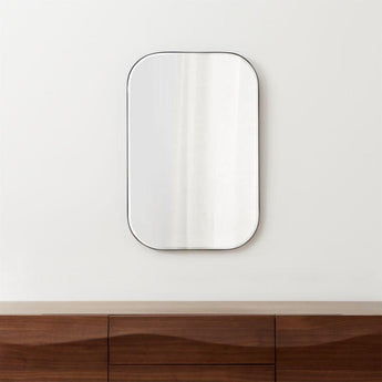 Edge Rectangle Black Wall Mirror.
