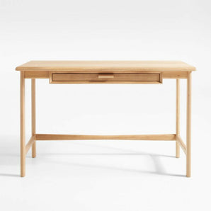 Elias 48" Natural Elm Wood Desk.