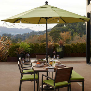 Patio Umbrella Globe LED String Lights.