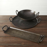 Feast Hammered Iron Serving Bowl.
