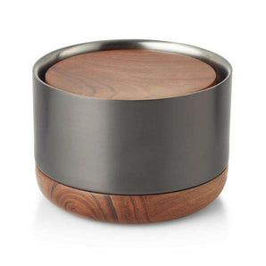 Fenton Graphite and Wood Wine Coaster Set.