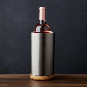 Fenton Graphite and Wood Wine Cooler.