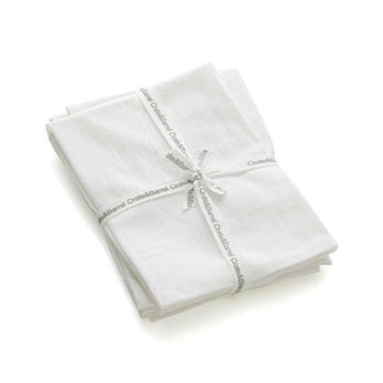 White Flour Sacks, Set of 3.