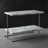 French Kitchen Marble 2-Tier Server.