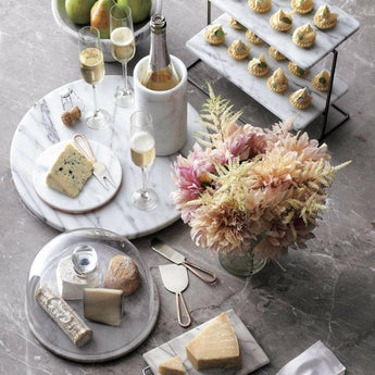 French Kitchen Marble 2-Tier Server.