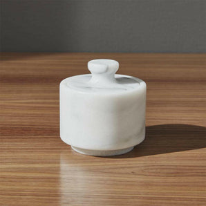 French Kitchen Marble Salt Cellar.