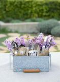 Galvanized Flatware Caddy