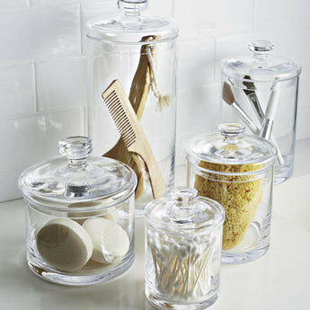 Large Glass Canister.