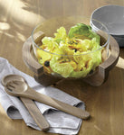 Two-Piece Grey Wood Serving Set