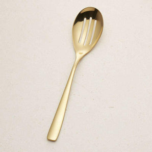 Gold Slotted Serving Spoon