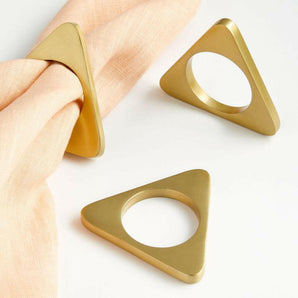 Gold Triangle Napkin Ring