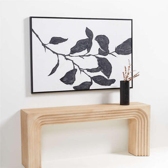 Good Day Framed Black and White Floral Wall Art Print 41.5"x61.5".