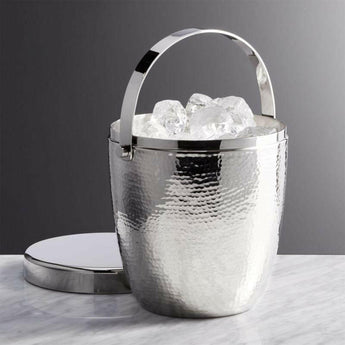 Graham Hammered Metal Ice Bucket.